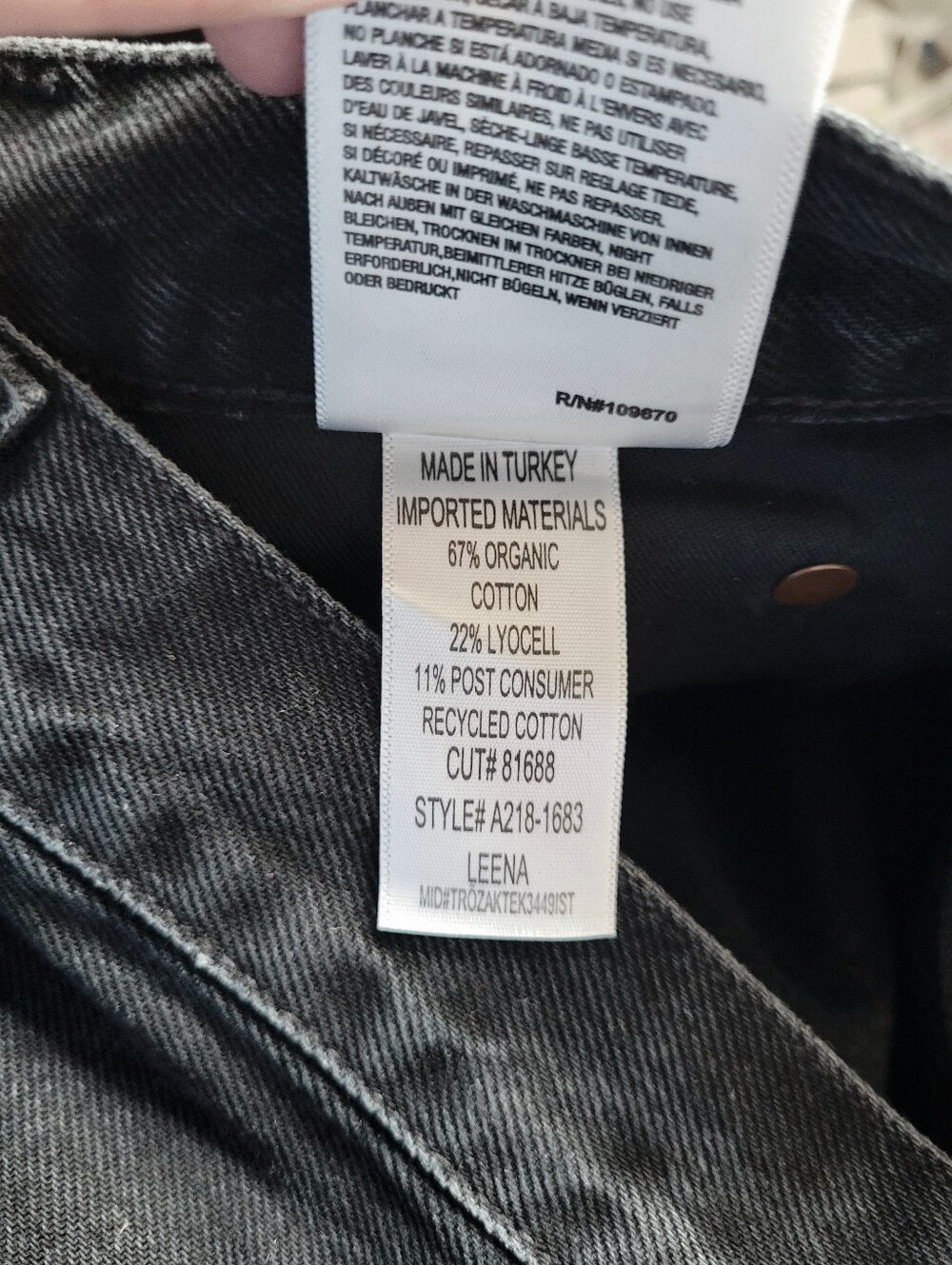 AGOLDE Leena Mid Rise Baby Flare Jeans In FORECAST - Picture 13 of 13